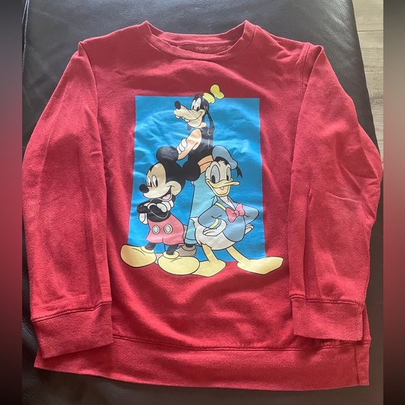 Disney Other - Disney’s Mickey and Friends Red Sweatshirt Size 10/12